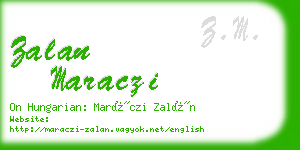 zalan maraczi business card